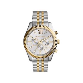 MK horloge dames staal/geel MK8344