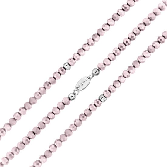 Crystal armband milky pink 270215