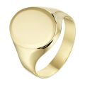 Gouden monogram ring mt 17