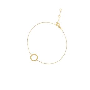 Gouden armband open cirkel 18cm JKB20031