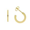 Gouden oorstekers half rond JKE20.033