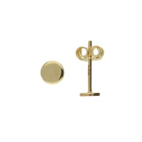 Gouden oorstekers disc JKE20.058