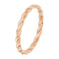 Gouden aanschijfring twist mt 16,5