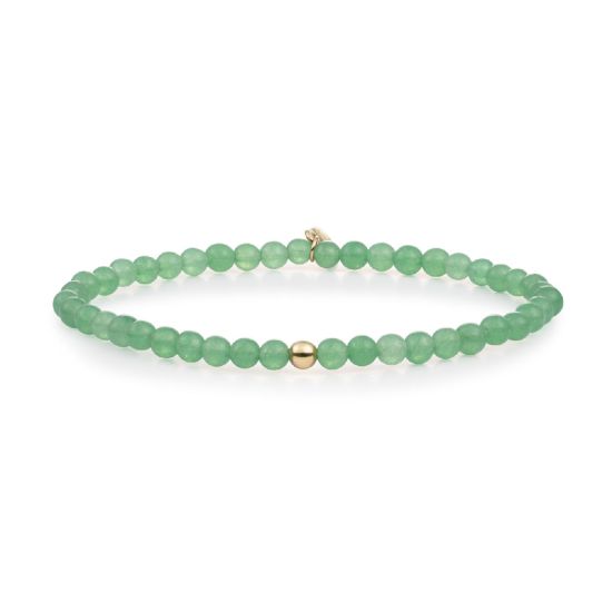 SJ armband aventurine geel verguld SBG-GEM29-ADD-4MM