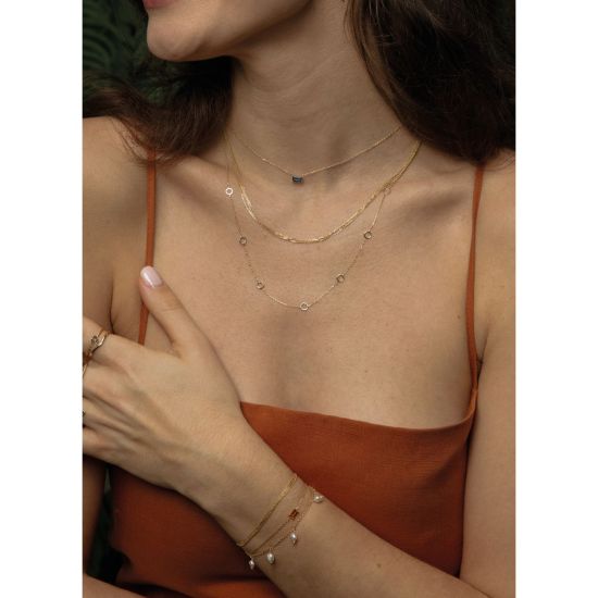 Gouden collier 45cm JKN24412