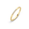 Gouden ring Briljant 5x0.01crt H/SI 