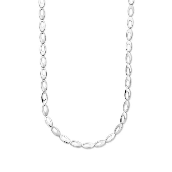 Zilver collier mat/glimmend 45cm 1337879
