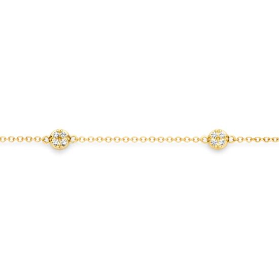 Gouden armband zirkonia 2213YZI