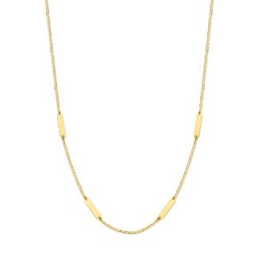 Gouden collier 4xplaatjes 1.6mm 41 4cm 4029350