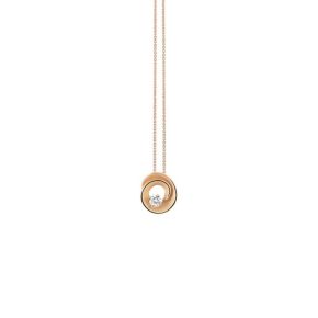 Cammilli gouden collier met hanger 18krt Dune Assolo orange apricot 0.10ct GPE3237J