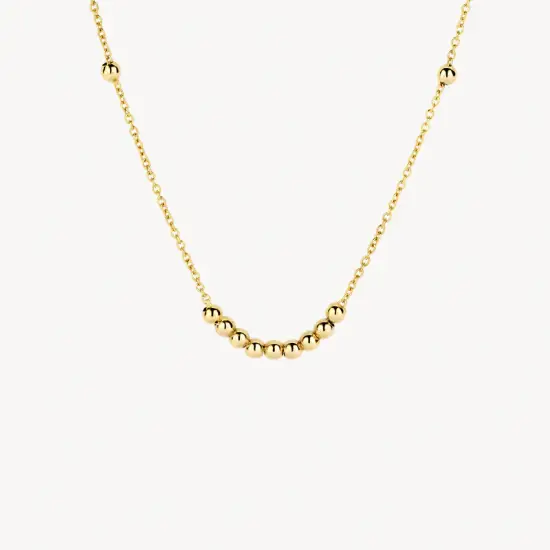 Gouden collier bolletjes 3182YGO
