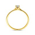 Gouden ring gg 0.10H-SI mt 18.5 4029110