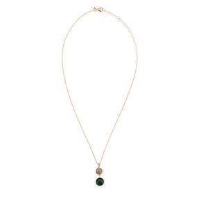 Gouden collier gr/rut kwarts CO2212V4