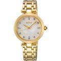 Seiko horloge dames geel pvd SRZ536P1