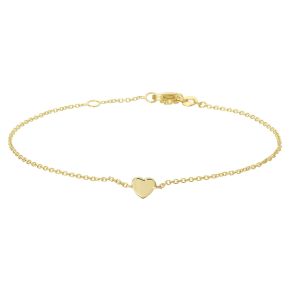 Gouden armband hart 17-18.5cm 4019537