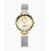 JdM horloge dames staal/geel 