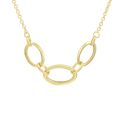 Gouden collier 3x ovaal 4023116