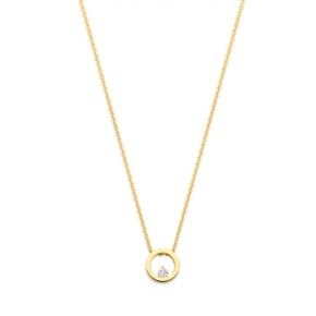 Gouden collier 1mm anker circle 0.04 41-43-45cm 11284