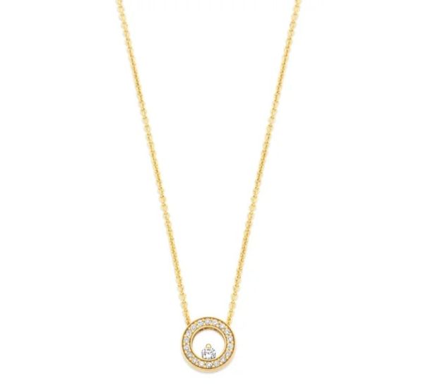 Gouden collier 1.2mm anker circle deluxe 0.21 11114/021