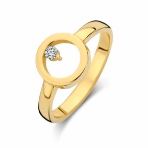 Gouden ring circle 0.04 mt17.5 11171