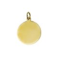Gouden hanger plaatje glad 18mm 4007715