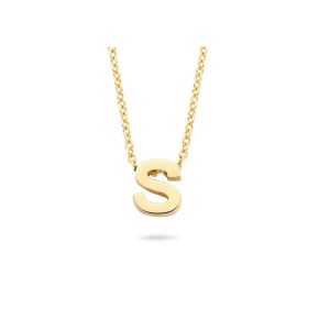 Gouden collier letter S 3155YGO-S