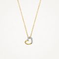 Gouden collier hart 0.03crt 3609YDI