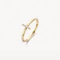 Gouden ring staafje zirkonia 1252YZI/52