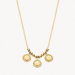 Gouden collier met 3xrondje 3171YGO