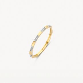 Gouden ring bicolor zirkonia 1260YZI/52