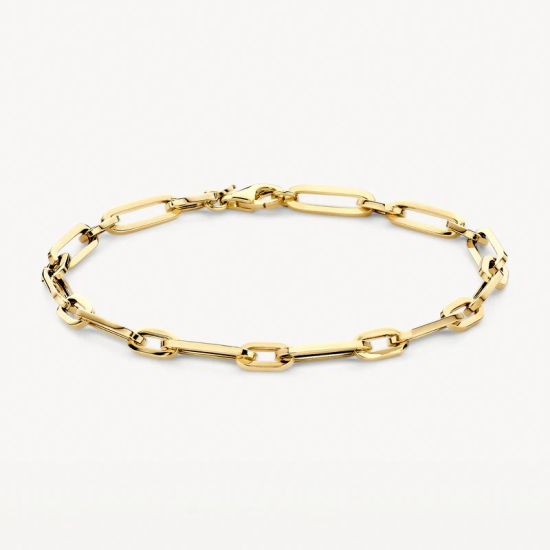 Gouden armband paperclip 2251YGO