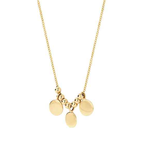 Gouden collier 3xrondje 3170YGO