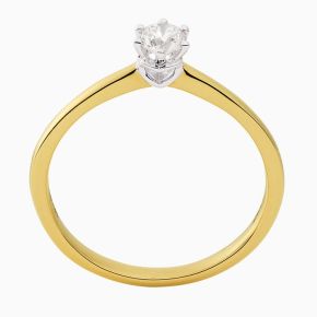 Gouden ring bicolor 0.05TW/SI R2022/005175