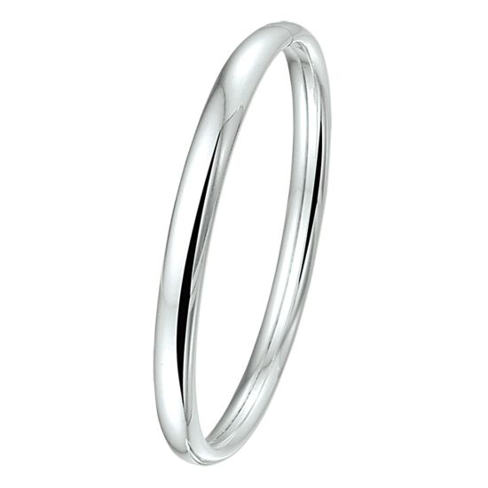 Zilveren bangle 6mm x 60mm ovaal KA1001345