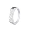 Zilveren ring monogram 5mm 454S/62