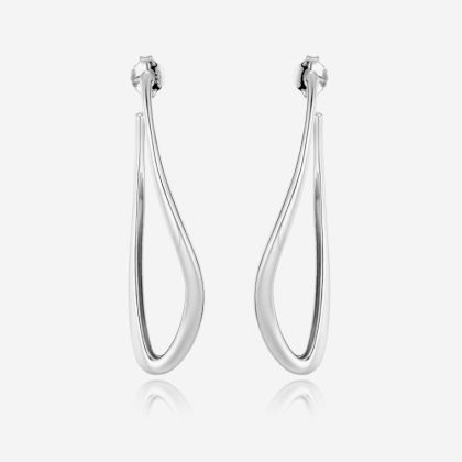 Pianegonda zilveren oorringen Conversus PCNE01