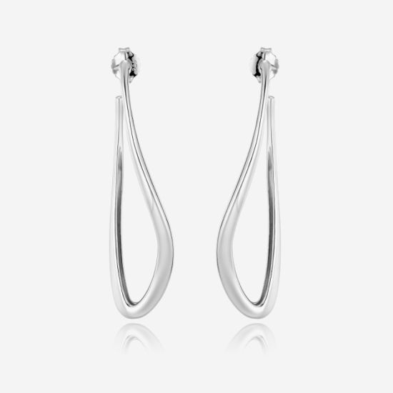 Pianegonda zilveren oorringen Conversus PCNE01