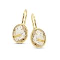 Jarrel gouden oorhangers met rutielkwarts 4Y8417RUS