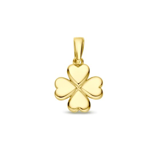 Gouden hanger klavertje 4 4031651