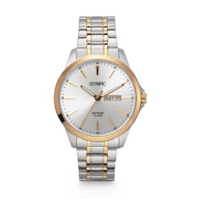 Olympic horloge heren staal/geel pvd OL26HSS321B
