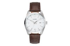 Olympic horloge heren staal/leer OL75HSL002