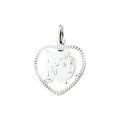 Zilveren kinderkopje meisje 16,6x16,1mm 1005225