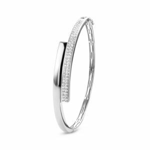 Zilveren bangle 9.5x61mm zirkonia 1334906