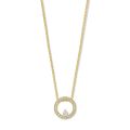 Gouden anker collier 1.5mm 42-45cm met circle deluxe Maxioro 11511