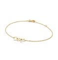 Gouden armband moving love 16-17-18cm JKB25.550