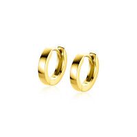 Gouden oorringen 11x2mm ZGO569
