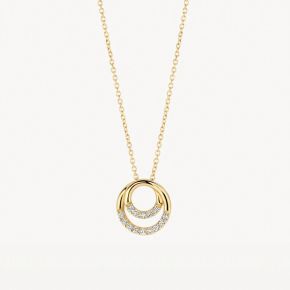 Gouden collier met zirkonia 3193YZI