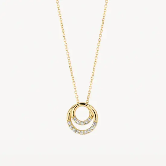 Gouden collier met zirkonia 3193YZI