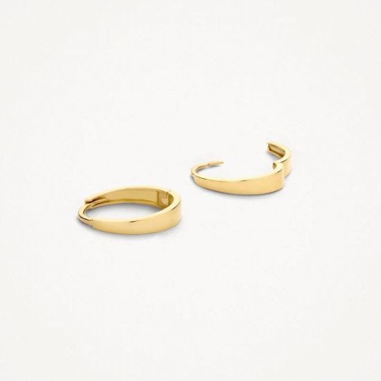 Gouden oorringen 2.6x12mm 7379YGO