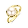 Gouden ring met zoetwaterparel mt56 4034503